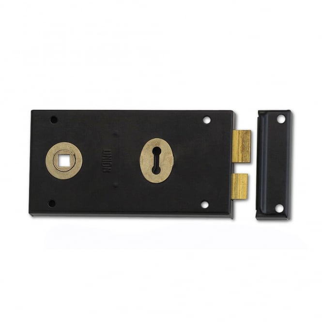 Black 140mm 1448 1 Lever Double Handed Rimlock