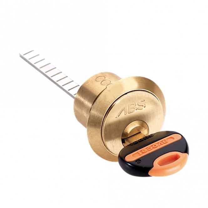 Keyed Alike / Built To Code  - Polished Brass ABS Ultimate Rim Cylinder