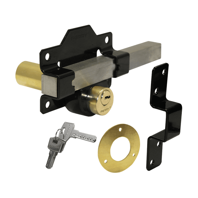A PERRY Double Locking Long Throw Gate Lock 50mm