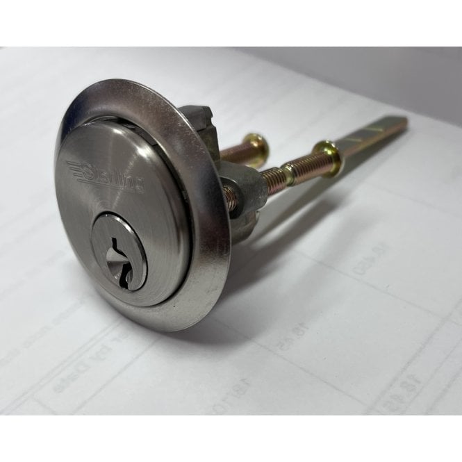 Sterling- Nickel Plated 5-Pin  Rim Cylinder (With 2 Keys)