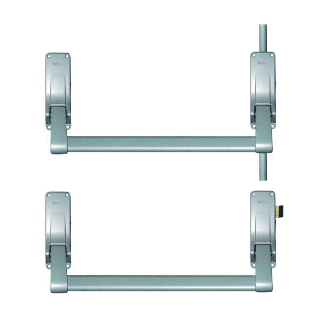 BRITON 377 Push Bar Double Rebated Door Panic Set