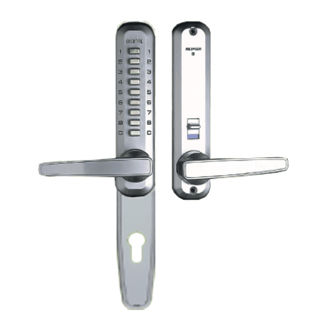 LOCKEY Super 8 Narrow Style Digital Lock 7075 Euro Cut Out Plates