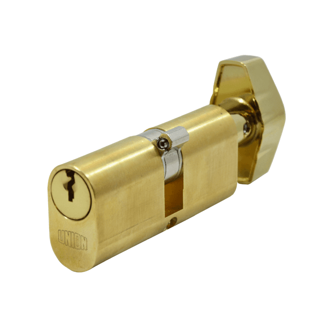 Polished Brass 32.5 / T32.5- 2X13 Oval K&T Cylinder - 64mm