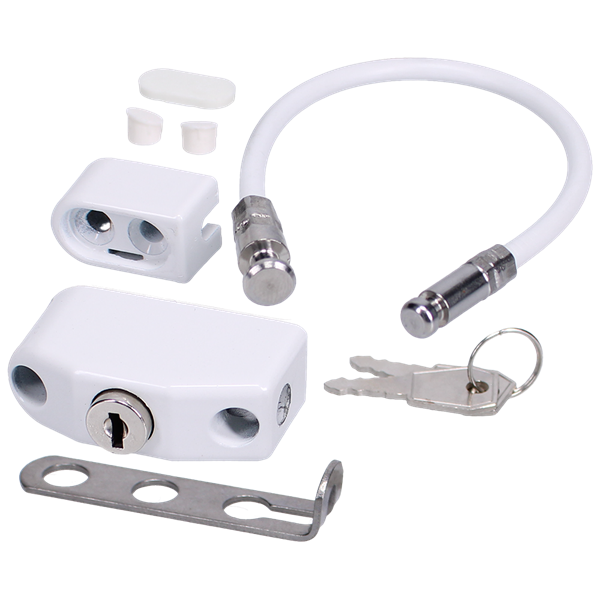 CHAMELEON 230mm Adaptable Locking Window Restrictor 100Kg Load Force M1